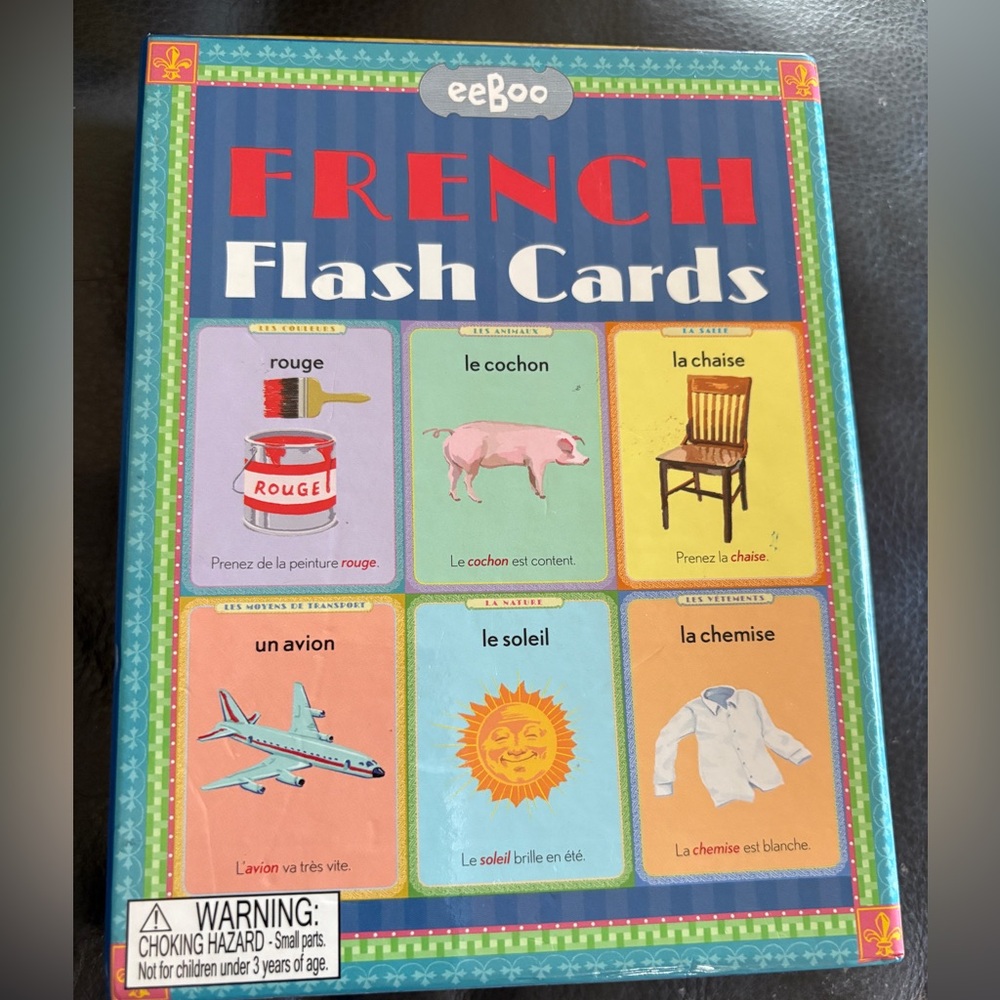 eeboo French language flash cards